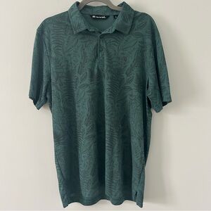 Travis Mathew Polo with Floral Print sz Large